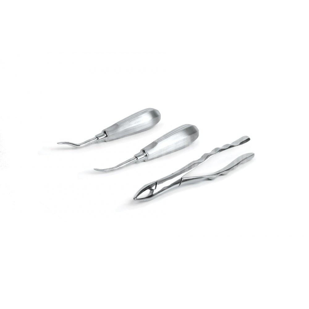 Upper Root Tip Extraction System Set Forceps & Elevators - GoldenDent - GoldenDent